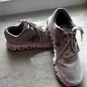 On Cloud 6 Push Running Women's Sneakers Pearl/Sandstone Size 9